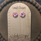 Heart Sparkle Donut Studs