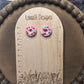Heart Sparkle Donut Studs