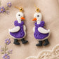 Rainy Day Goose Earrings