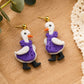 Rainy Day Goose Earrings