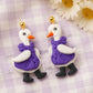 Rainy Day Goose Earrings
