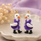 Rainy Day Goose Earrings