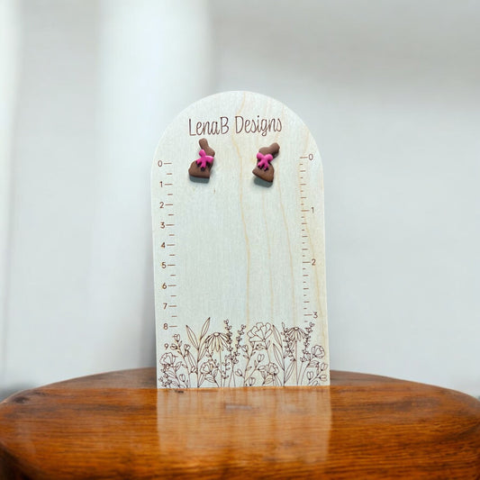 Chocolate Bunny Studs